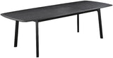 Holland Extendable Rectangle 98" Dining Table in Grey Oak