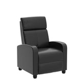 PU Leather Massage Recliner Chair Winback Recliner Chairs, Modern Padded