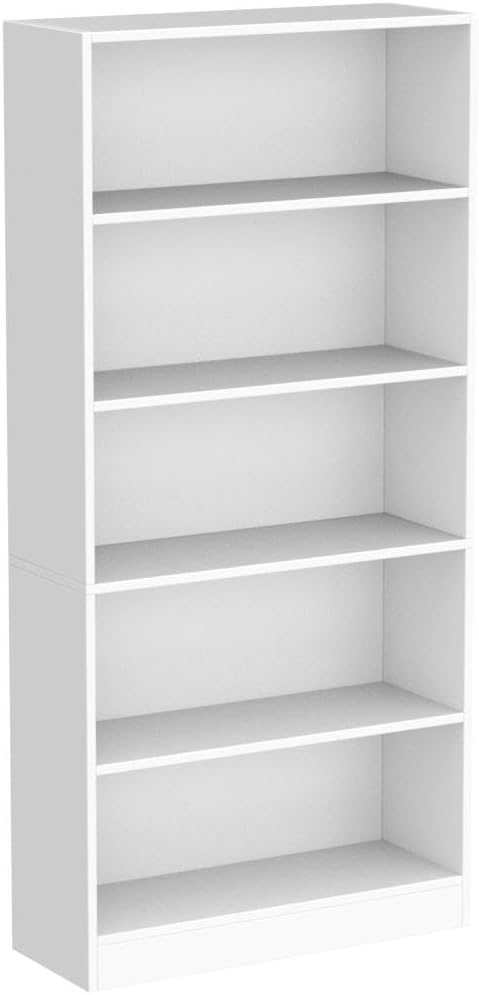Bookshelves and Bookcases Floor Standing tall bookcase 5 Tier Display