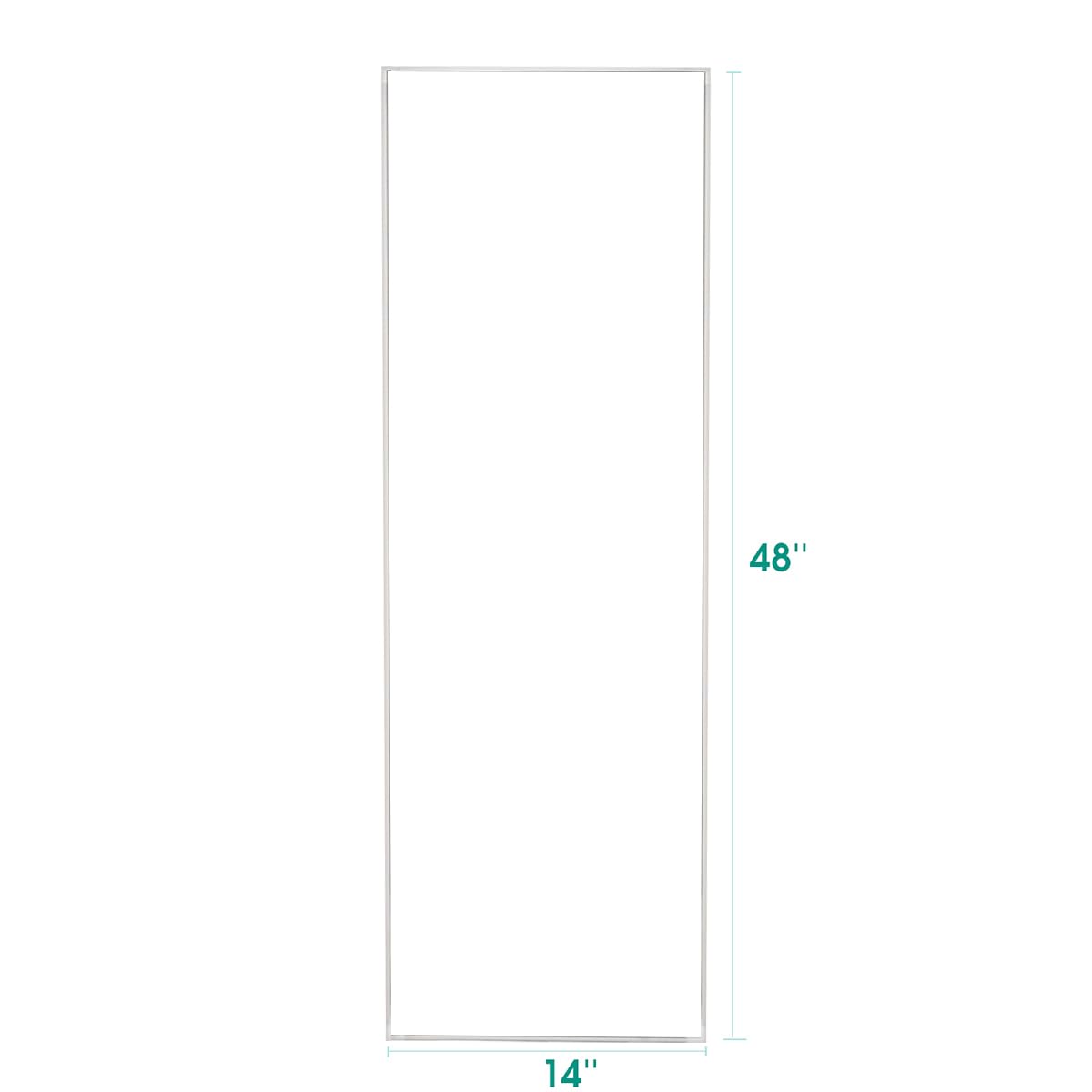 Full Length Mirror, Door Mirror, Over The Door Mirror Full Length, 14"x 48" Door Hanging,