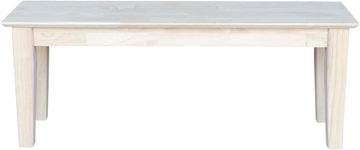 Shaker Style Bench, Unfinished