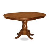 POAV7-SBR-C 7 Piece Modern Dining Table Set Consist of an Oval Wooden Table with Butterfly