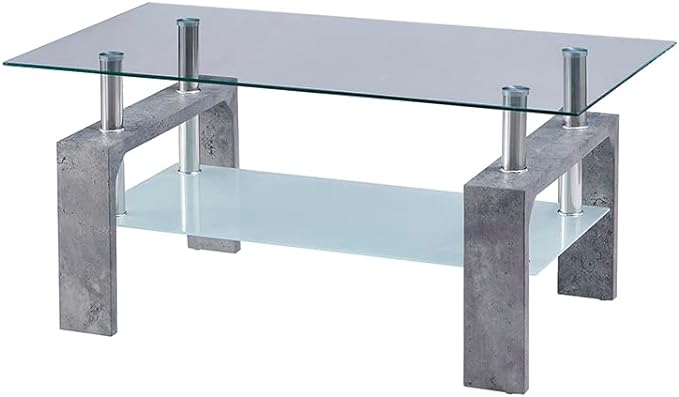 Living Room Rectangle Coffee Table, Tea Table Suitable for Waiting Room