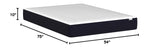 Marley 10 Inch Cooling Gel Memory Foam Mattress, Full Size, Bed in a Box, Medium Firm