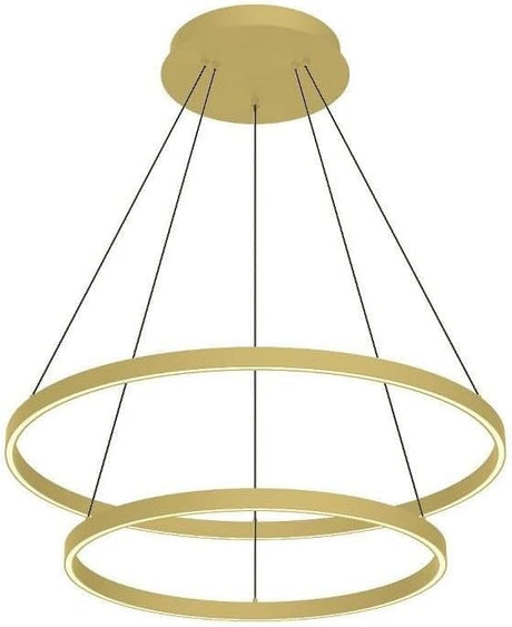 Cerchio - 138W LED Chandelier-1.5 Inches Tall and 31.5 Inches Wide-White Finish