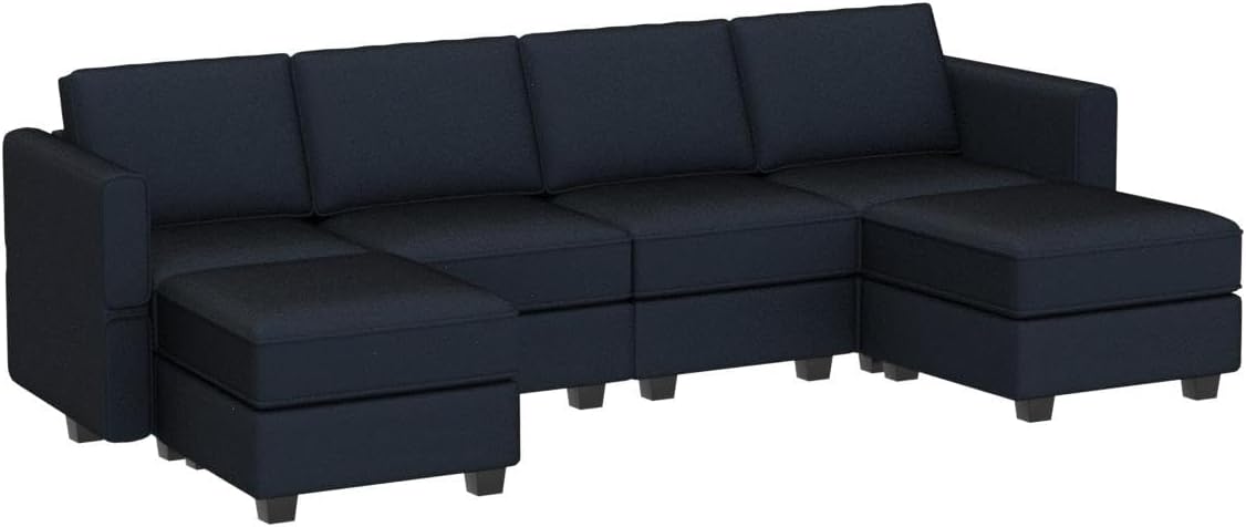 Modular Sectional Sofa U Shaped Velvet Couch with Reversible Chaise Oversized Couch