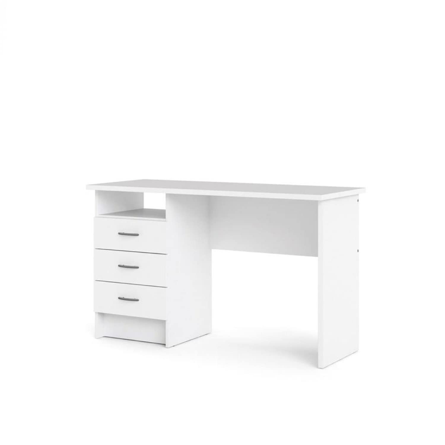 Whitman Desk with 3 Drawers, White