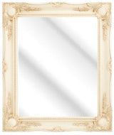 Cream Swept Frame Wall Overmantle Mirror Shabby Chic Stlye Lots of Sizes 3 Inch