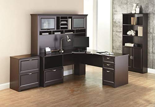 Magellan Performance 71"W L-Shaped Desk, Espresso