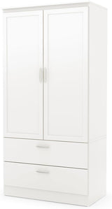 Acapella Wardrobe Armoire, Pure Black