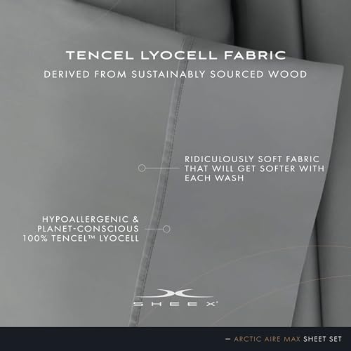 Arctic Aire MAX Sheet Set, Ultrasoft Cooling Sheets with 1 Flat Sheet