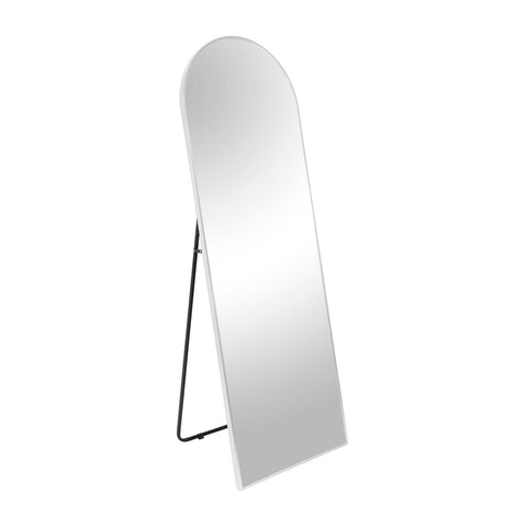 63x22 Inch Arched Metal Frame Full Length Floor Mirror High Definition Glass Anti-Shatter Design Elegant Modern Wall Mirror Ideal for Home Bedroom Living Room Stylish Floor Mirrors