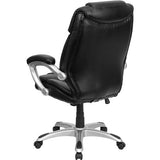 Heather High Back Black LeatherSoft Layered Upholstered Executive Swivel Ergonomic