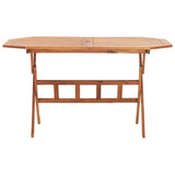 Folding Patio Table 53.1"x33.5"x29.5" Solid Wood Acacia