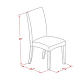 X697DR124-6 6 Piece Dining Set Contains a Rectangle Dining Room Table with X-Legs
