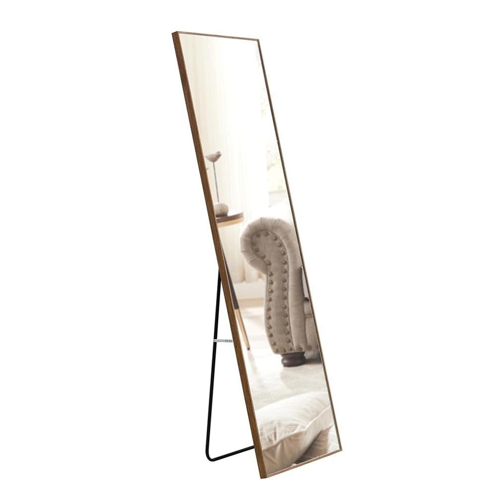 Full Length Solid Wood Frame Floor Mirror for Bedroom