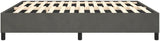 Bed Frame Dark Gray 72"X83.9" California King Velvet