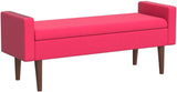 Home Decor | Upholstered Modern Velvet Storage Ottoman Bench