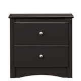 Sonoma Traditional Nightstand Side Table with 2 Drawers, Functional 2-Drawer Bedside