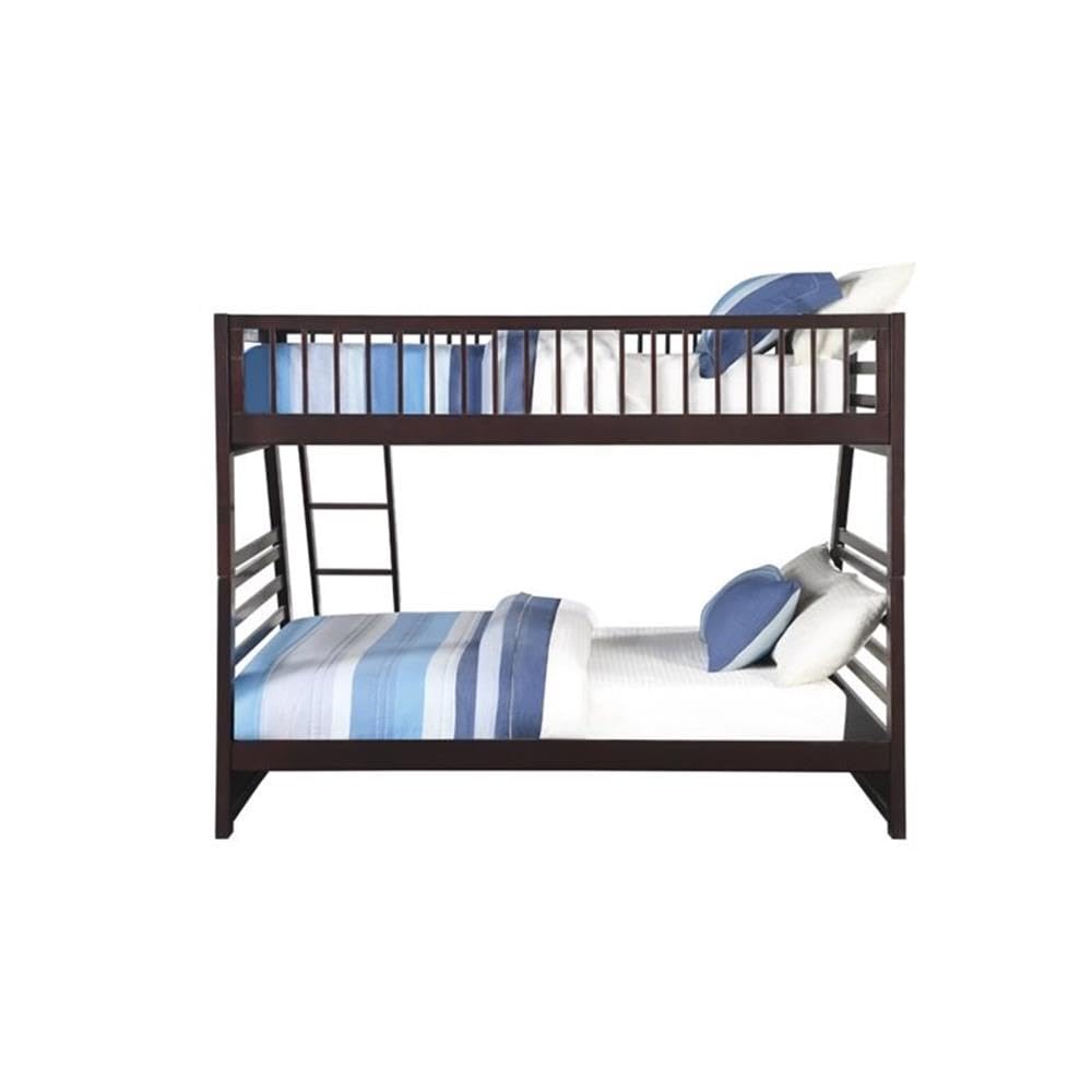 Twin/Queen Bunk Bed with Drawers, Espresso (AC-37425)