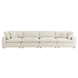 Commix Modular, Extra Large Sofa Sectional, Light Beige Fabric