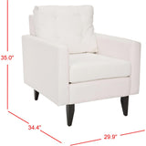 Safavieh Mercer Collection Curtis White Club Chair