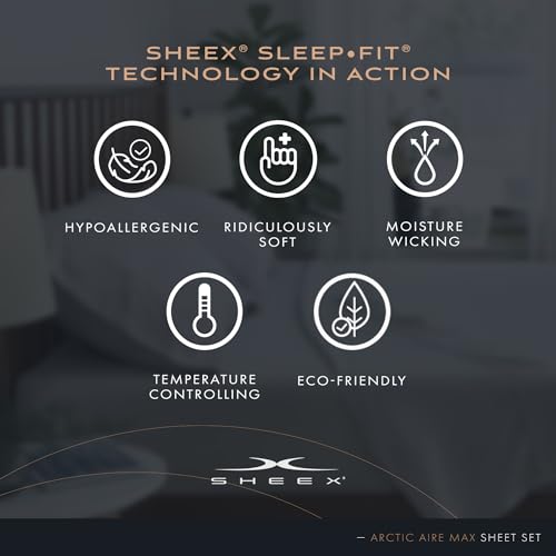 Arctic Aire MAX Sheet Set, Ultrasoft Cooling Sheets with 1 Flat Sheet