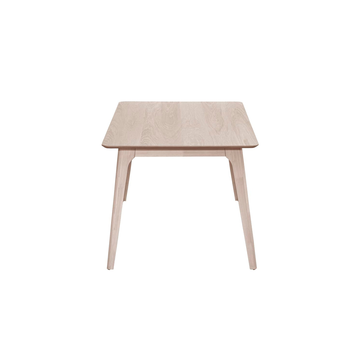 Oscar 60" Rectangle Wood Dining Table, White Ash