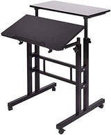 Adjustable Stand Up Desk 23.6 inches Computer Mobile Desk Workstation