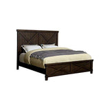 FOA Andrew 2pc Dark Walnut Solid Wood