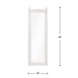 Brown Monet Barn Door Standing Mirror, Full Length Leaning or Wall-Mounted Mirror,