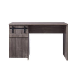 Bellarosa Rectangular 1 Door Wooden Desk in Gray Washed