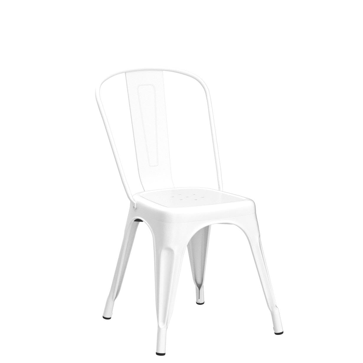 Metal Dining Chair Farmhouse Tolix Style for Kitchen Dining Room Café Restaurant Bistro