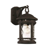 Imports 40370 RT Transitional One Light Wall Lantern from Boardwalk Collection in Bronze/Dark Finish