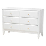 Elise White Finished Wood Queen Size 4-Piece Bedroom Set