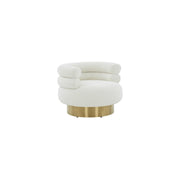 Wendell Swivel SFV4802A Chair, Ivory/Gold
