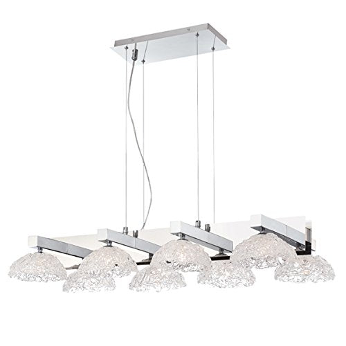 28138-013 Caramico Hand Crafted Drizzled Glass Chandelier