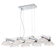 28138-013 Caramico Hand Crafted Drizzled Glass Chandelier