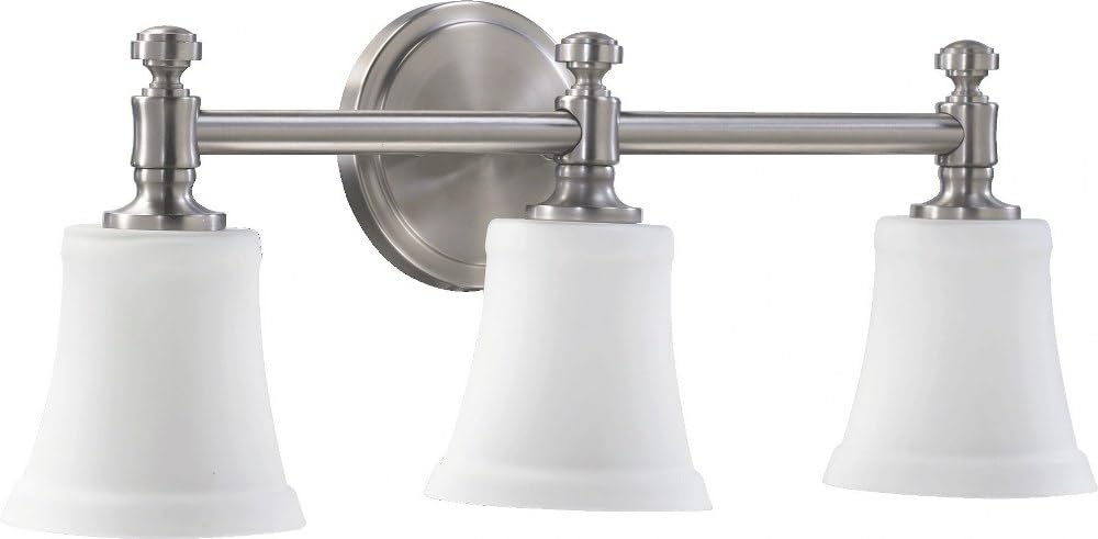 International Rossington 3-LT Vanity - Satin Nickel - 5122-3-65, Silver