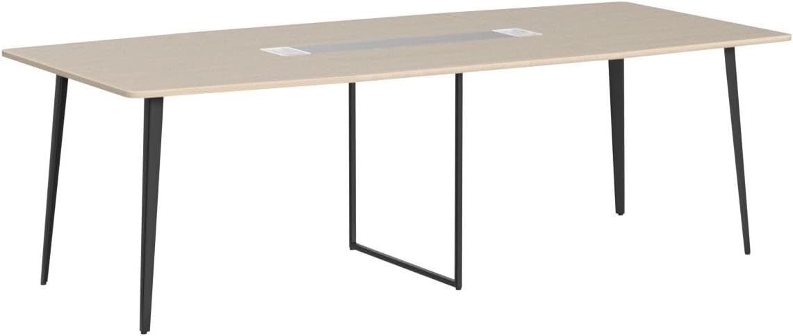 8FT Conference Table, 94.49" L x 47.24" W x 29.53" H Meeting Seminar Table
