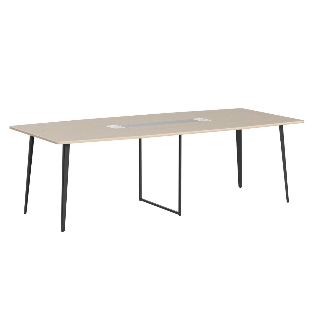 8FT Conference Table, 94.49" L x 47.24" W x 29.53" H Meeting Seminar Table