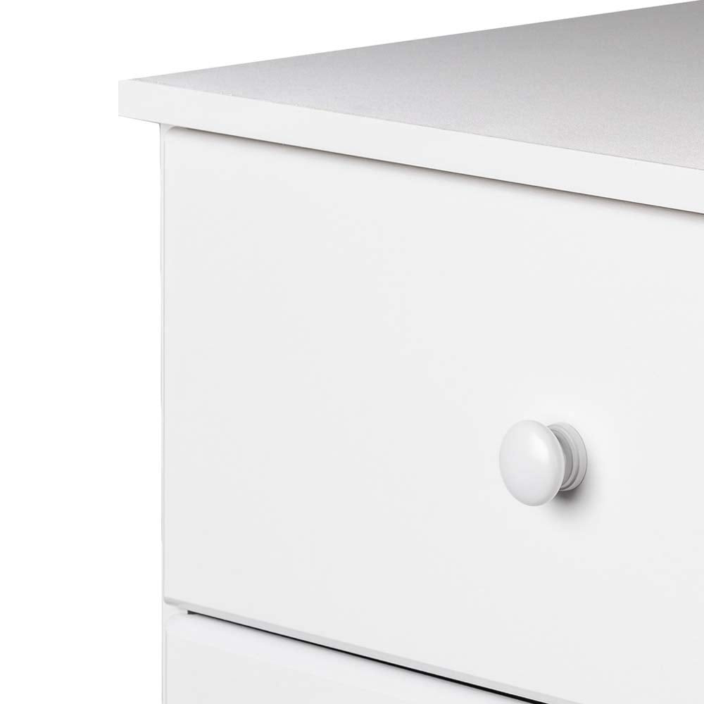 Astrid 6 Drawer Double Dresser For Bedroom,  White