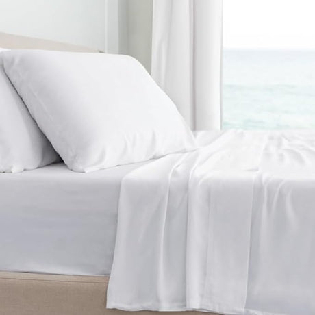 - Comfy Twill Classic Sheet - Viscose - Twin Extra Long - 4 Piece Set - Tahitian Breeze