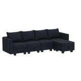 Modular Sectional Sofa Velvet L Shaped Couch with Storage Ottoman Convertible