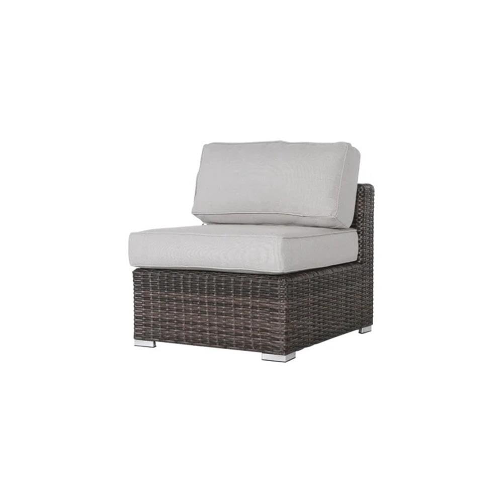 7-Piece Wicker/Rattan Sectional Set in Espresso