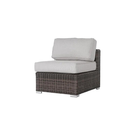7-Piece Wicker/Rattan Sectional Set in Espresso