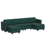 Modular Sectional Sofa Oversized U Shaped Sectional Couch with Reversible Chaise Velvet