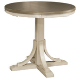 Furniture Hillsdale Clarion Round Counter Height Open Back Stools, Distressed Gray/Sea