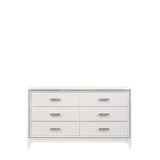 Haiden Rectangular Wood 6-Drawer Bedroom Dresser in White