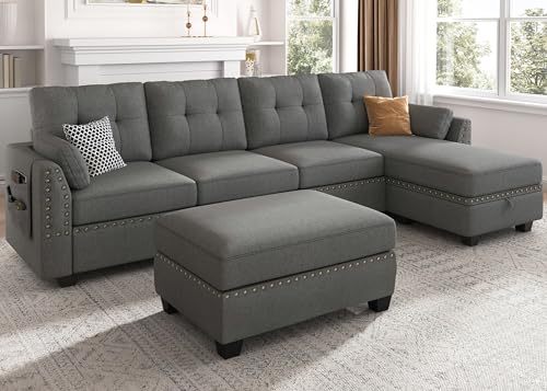 Reversible Sectional Sofa Couch Set L Shaped Couch Sofa Sets